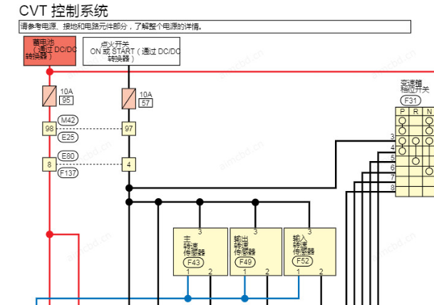 2024年日产逍客变速箱电路图和维修手册