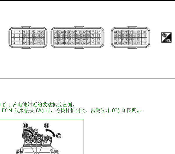 2011年日产阳光发动机电路图和针脚资料