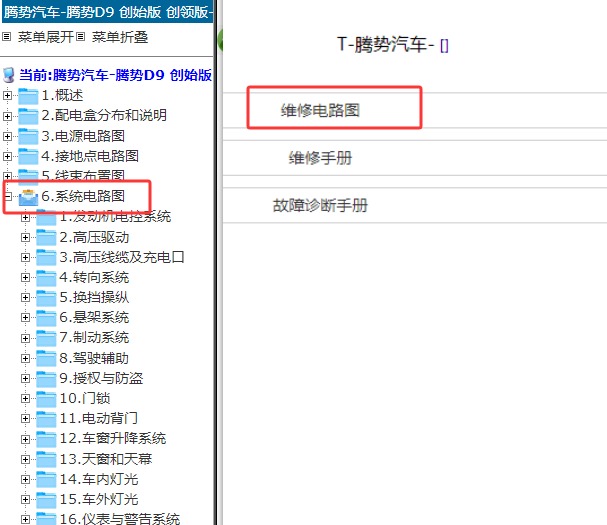 2024年腾势D9 电路图