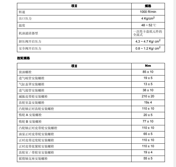 2016年江铃宝典493ZQ发动机缸盖扭矩
