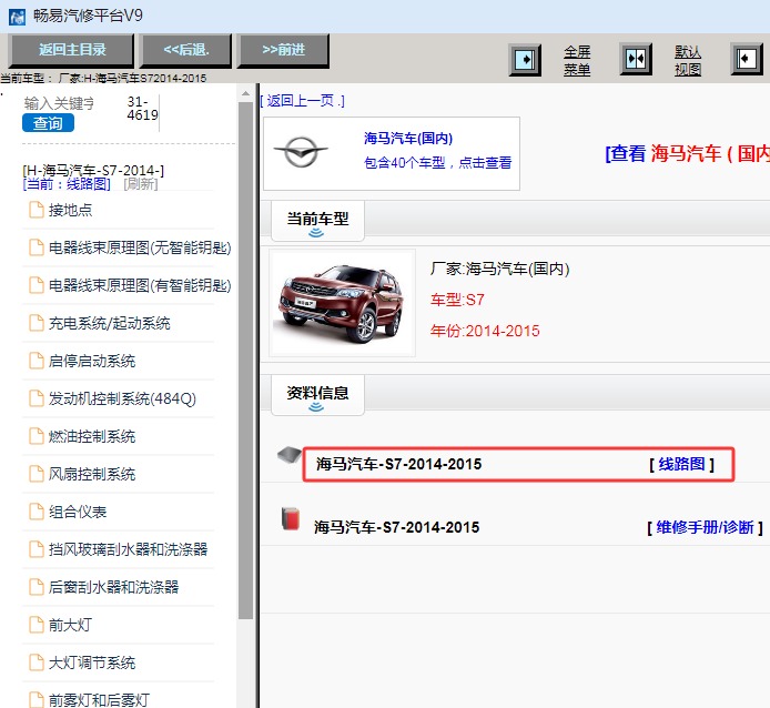 2014年海马S7 电路图