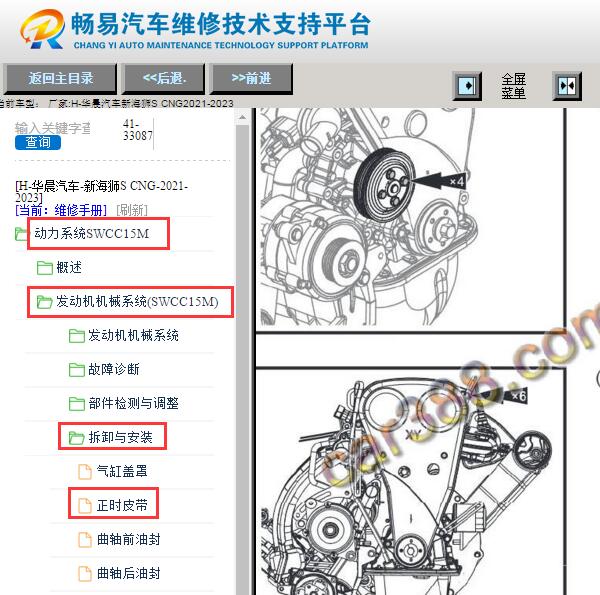 2023年金杯新海狮S发动机正时