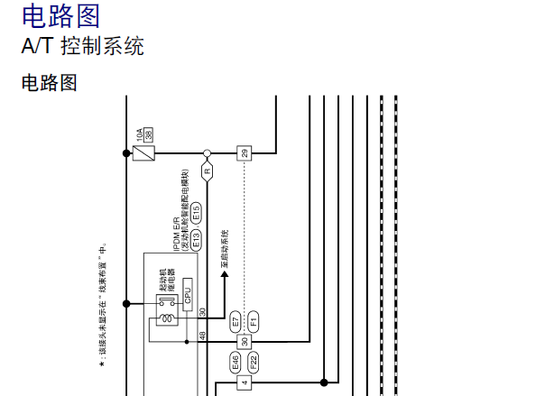 2016年日产途乐变速箱控制电路图