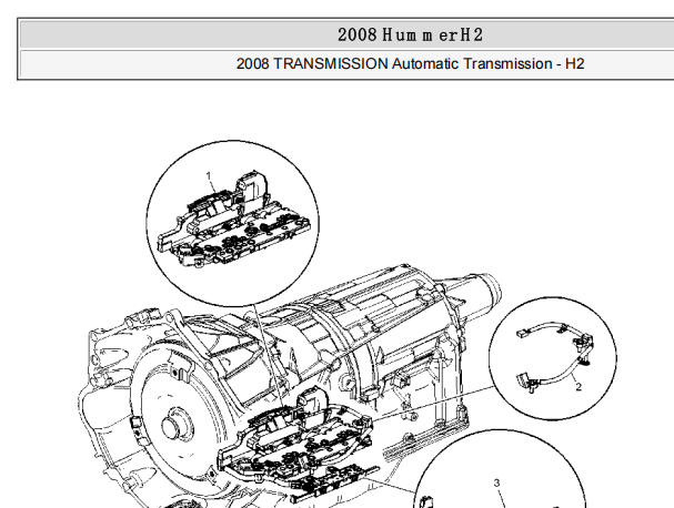 2008年悍马H2变速箱维修手册