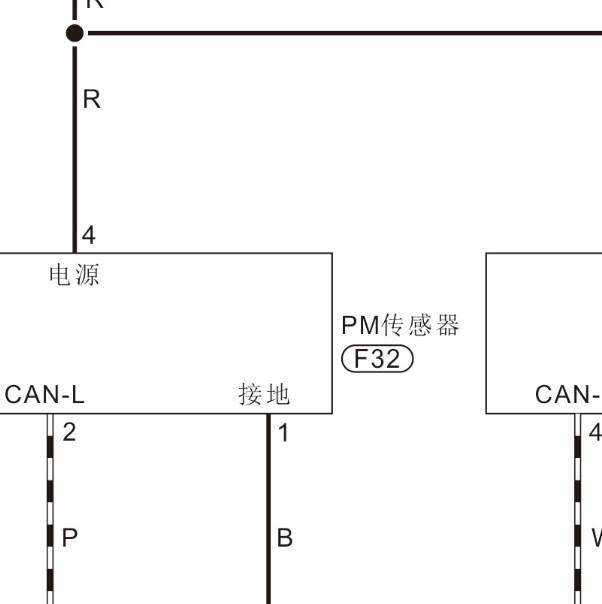 2020年郑州日产锐骐6 PM传感器电路图
