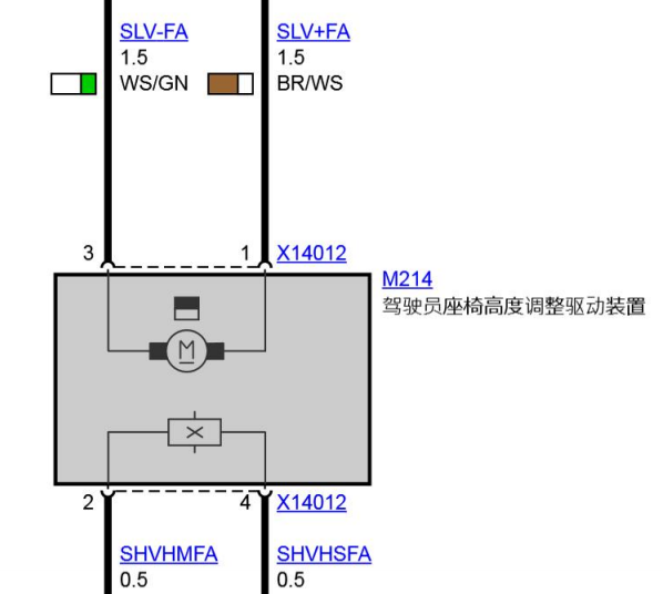 2013年宝马X1 座椅电路图