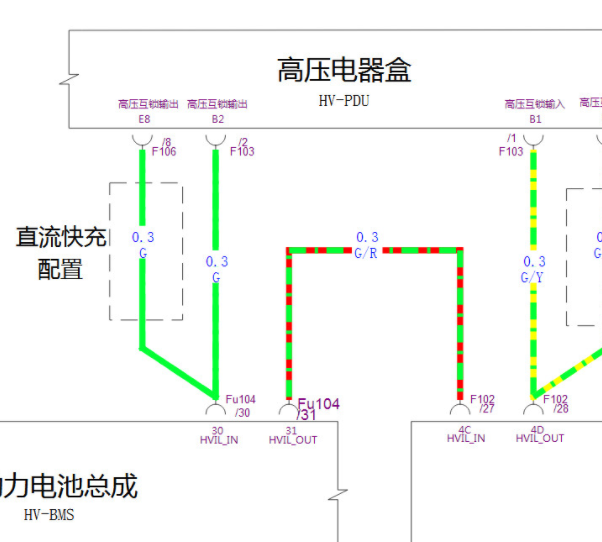 2022年长安汽车UNI-V高压互锁电路图