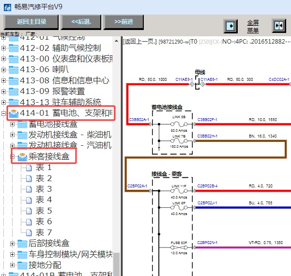 2022年路虎卫士 副驾驶保险丝电路图