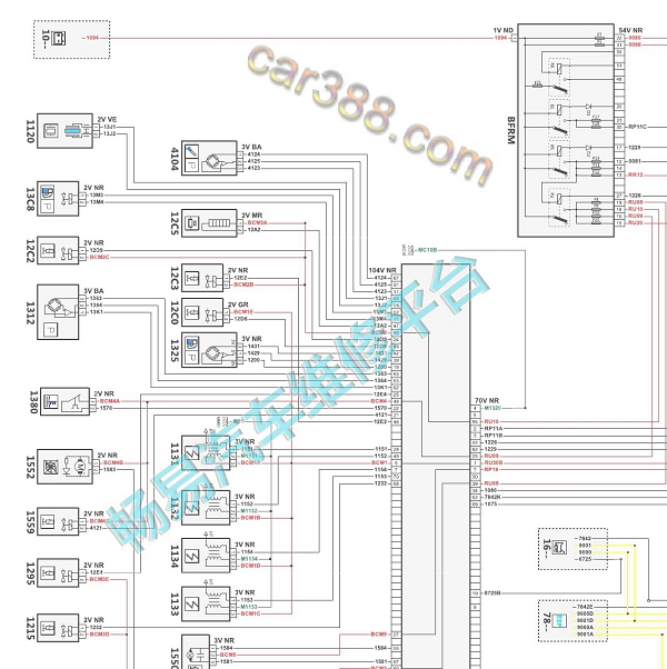 2016年雪铁龙C5 发动机电路图