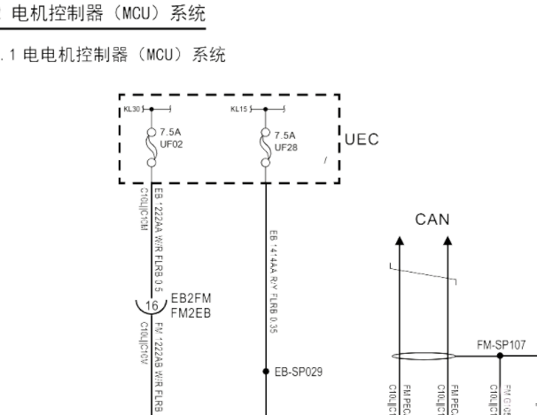 2024年大通大拿V1驱动电机电路图资料