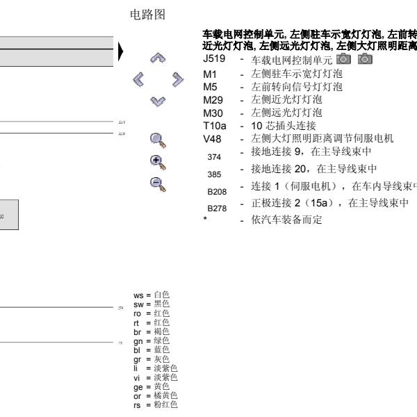 2012年大众POLO灯光电路图