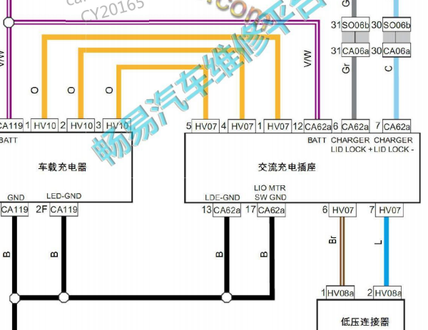 2018年吉利博瑞GE充电和发电系统电路图