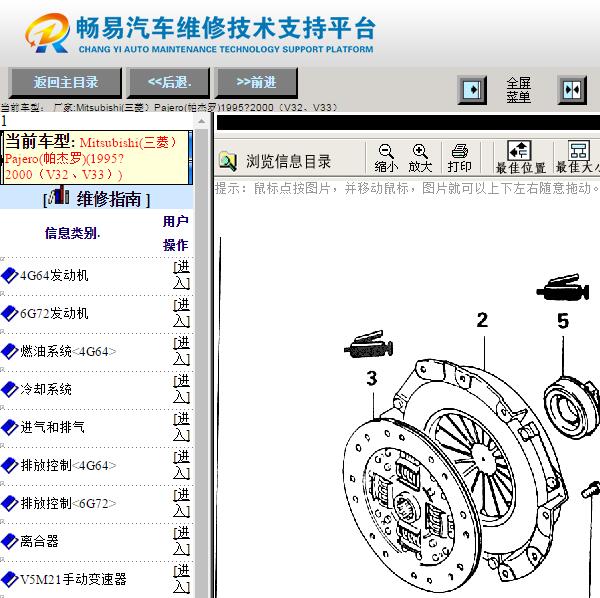 1995-2000年三菱帕杰罗V33维修手册