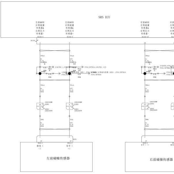 2025年比亚迪秦L EV气囊电路图