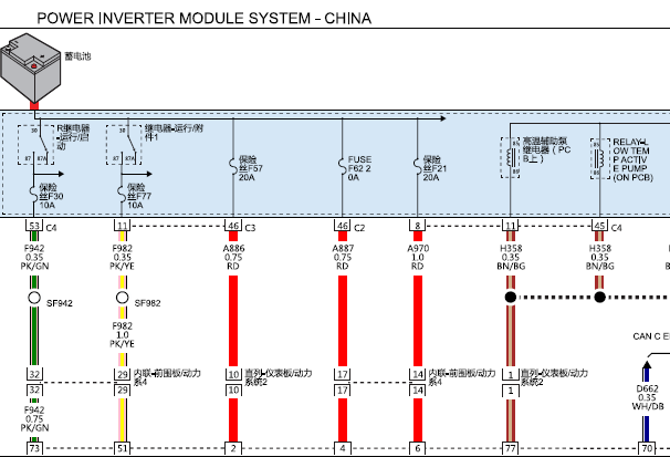 2018年克莱斯勒大捷龙PHEV 逆变器模块电路图资料