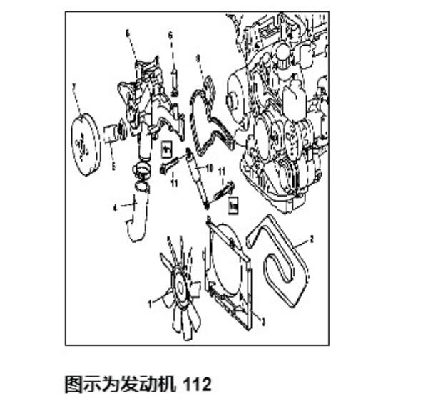 2017年奔驰C43中冷器分解图
