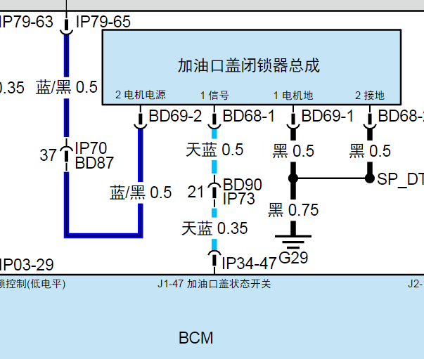 2025年岚图FREE油箱盖电路图资料