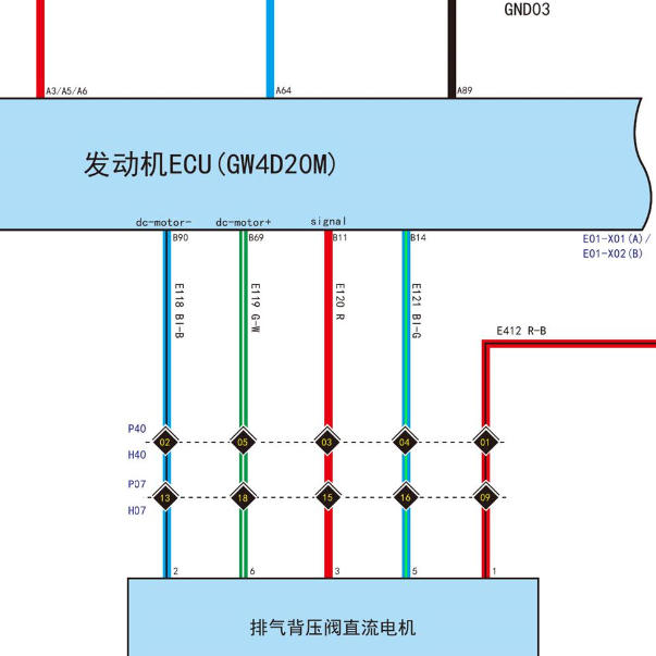 2019年长城炮发动机电路图