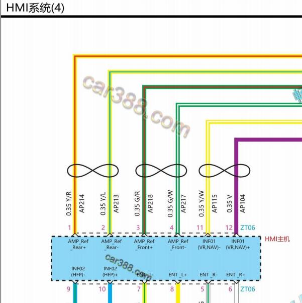 2022-2023年理想L9音响主机电路图