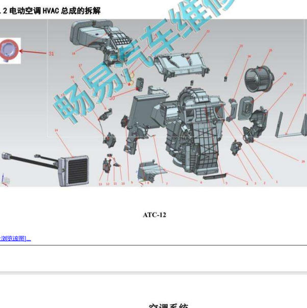 2021年东风风行S50 EV空调部件位置图