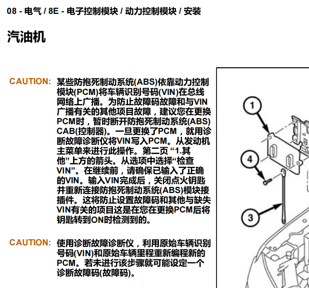 2017年吉普大切诺基发动机电控维修手册