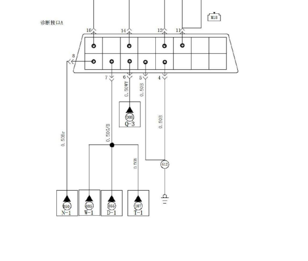 2012年江淮和悦OBD 电路图和针脚图