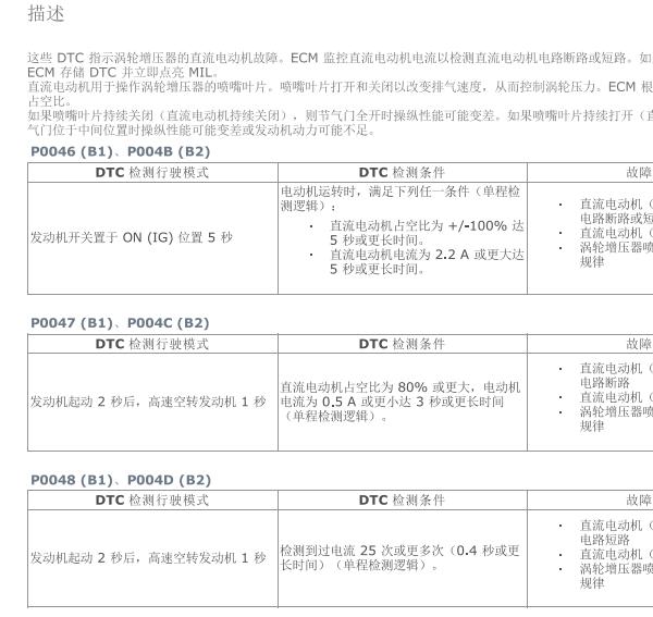 2007年丰田酷路泽P0048故障码资料