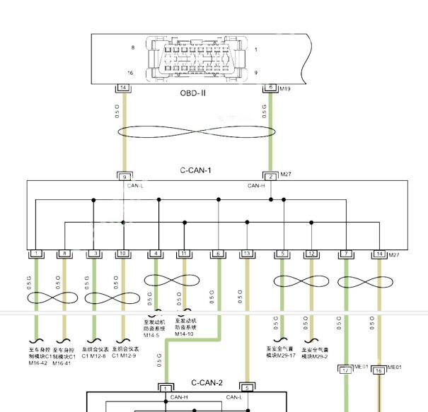 2022年江淮M4网关电路图