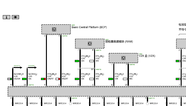 2025年宝马X3娱乐音响电路图资料