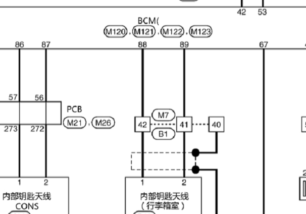 2015年英菲尼迪Q70车身电脑电路图