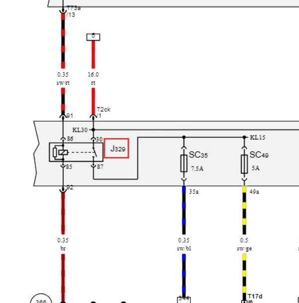 2018年斯柯达柯珞克 J329电路图