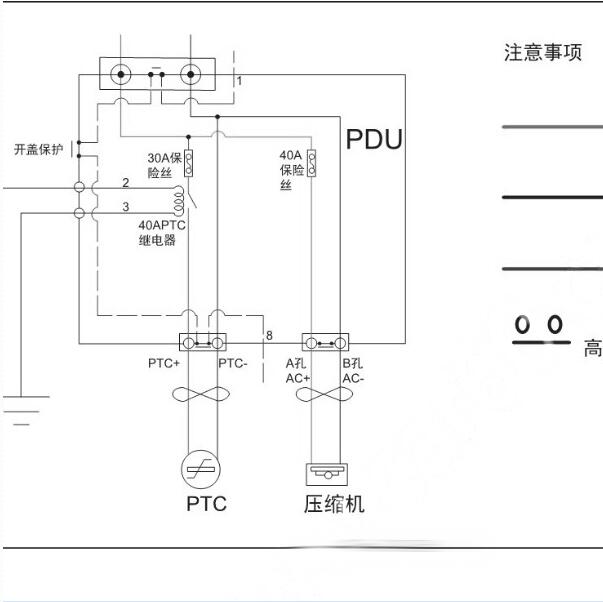 2021年奇瑞海豚EV高压部分电路图