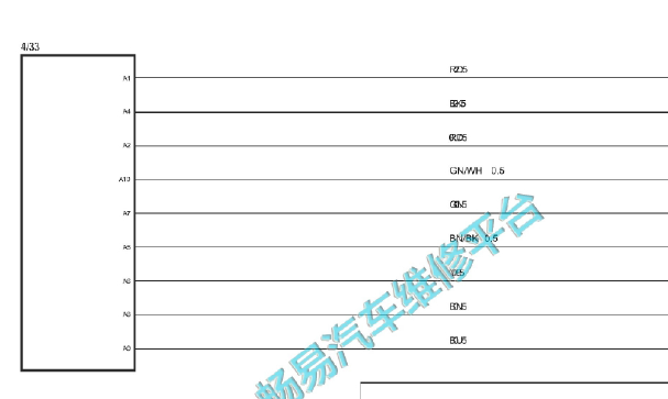 2021年吉利星越L天窗电路图资料