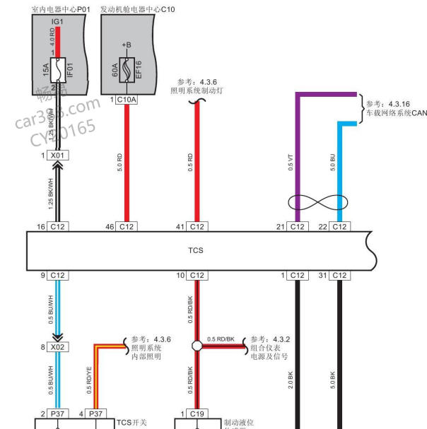 2011年长安CX30 ABS电路图