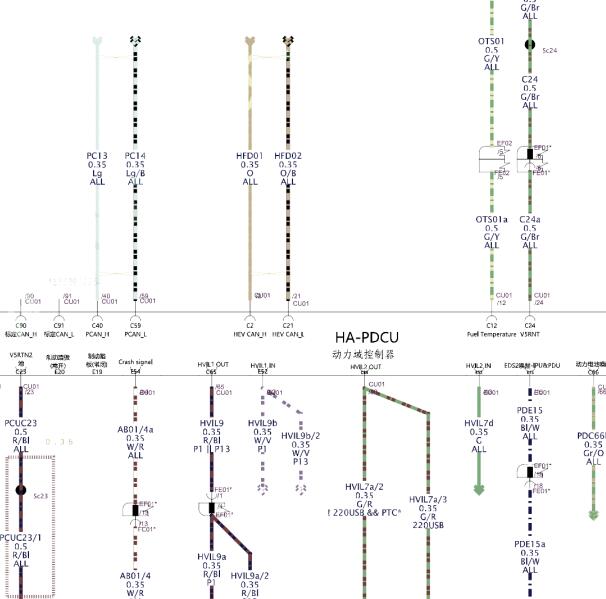 2024年深蓝G318动力控制系统电路图