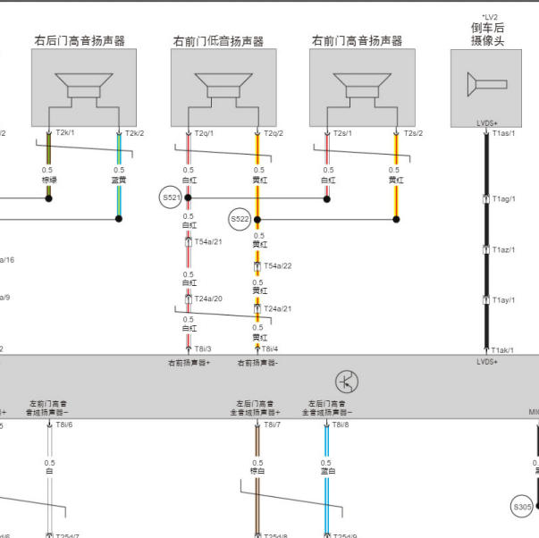 2023年北京汽车X7音响电路图