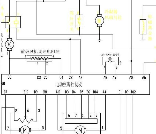 2010-2018年金杯阁瑞斯空调电路图