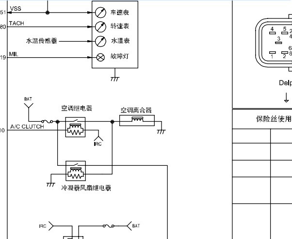 2018年东风风光330 DK15水温传感器电路图和位置