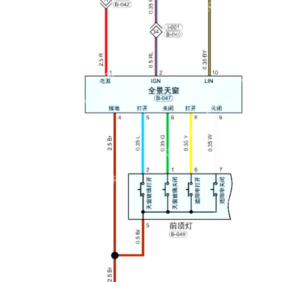 2022年奇瑞瑞虎7天窗和遮阳帘电路图.zip