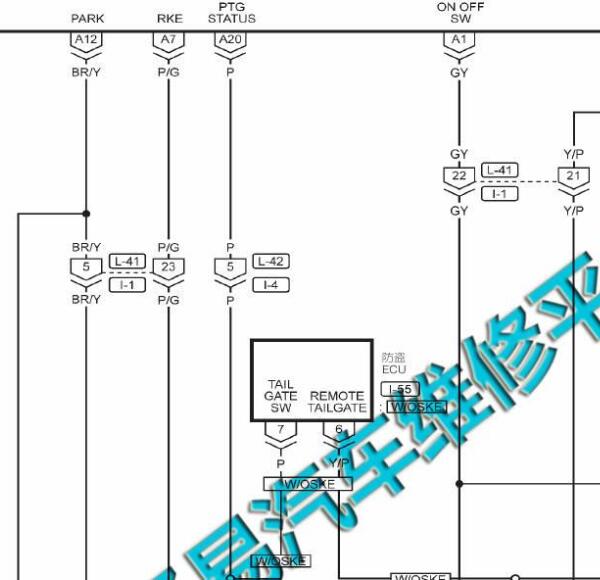 2015年纳智捷优6防盗喇叭电路图