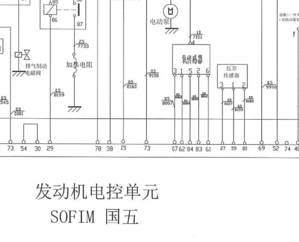 2018年依维柯宝迪发动机电路图资料