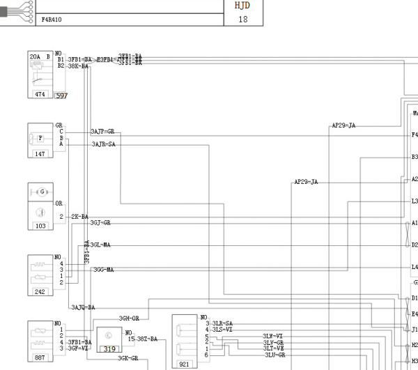 2019年雷诺Duster 发动机电路图