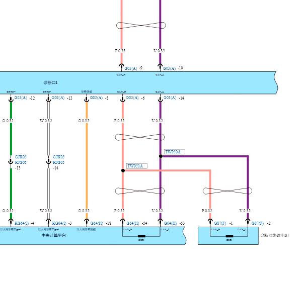2025年比亚迪唐L EV网络通讯电路图