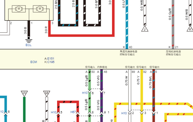 2020年五十铃铃拓发动机电路图资料