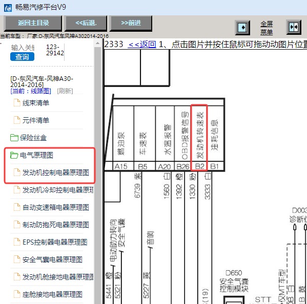 2014年东风汽车风神A30 发动机转速电路图