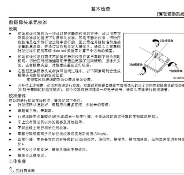 2020年日产启辰星摄像头校准资料