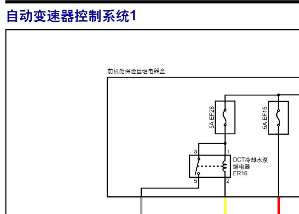 2021年东风风行T5 EVO 变速箱电路图
