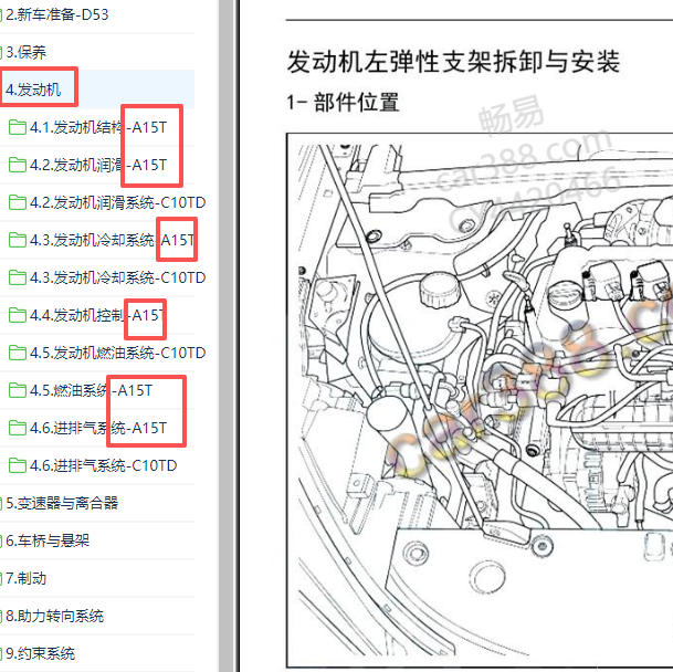 2020年东风风神奕炫发动机维修手册