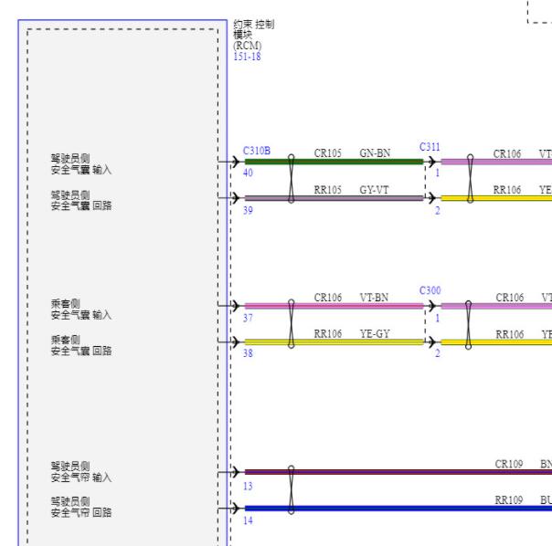 2026年福特探险者安全气囊电路图