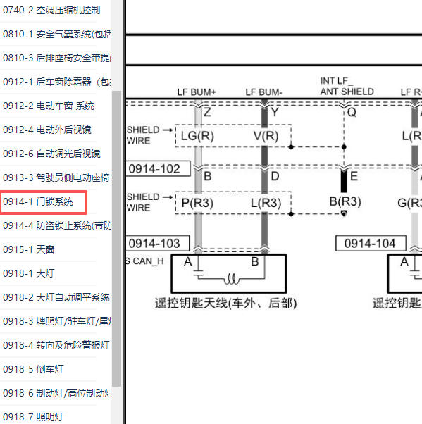 2022-2023年长安马自达3昂克赛拉高频天线电路图